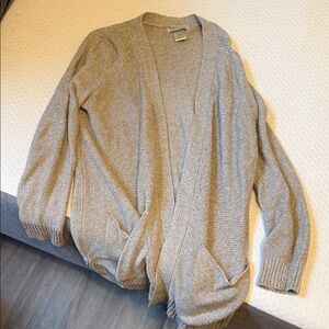 Cotton Emporium Light Gray Knit Sweater